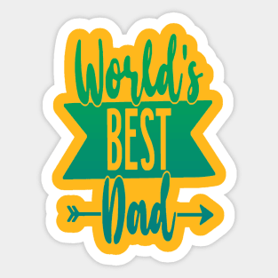 World's Best Dad Sticker